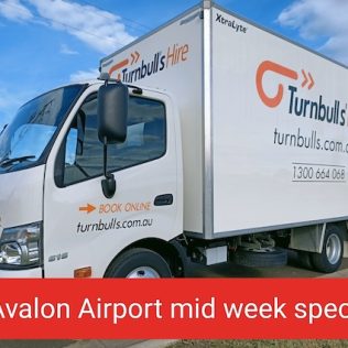 Avalon Airport moving truck midweek special.