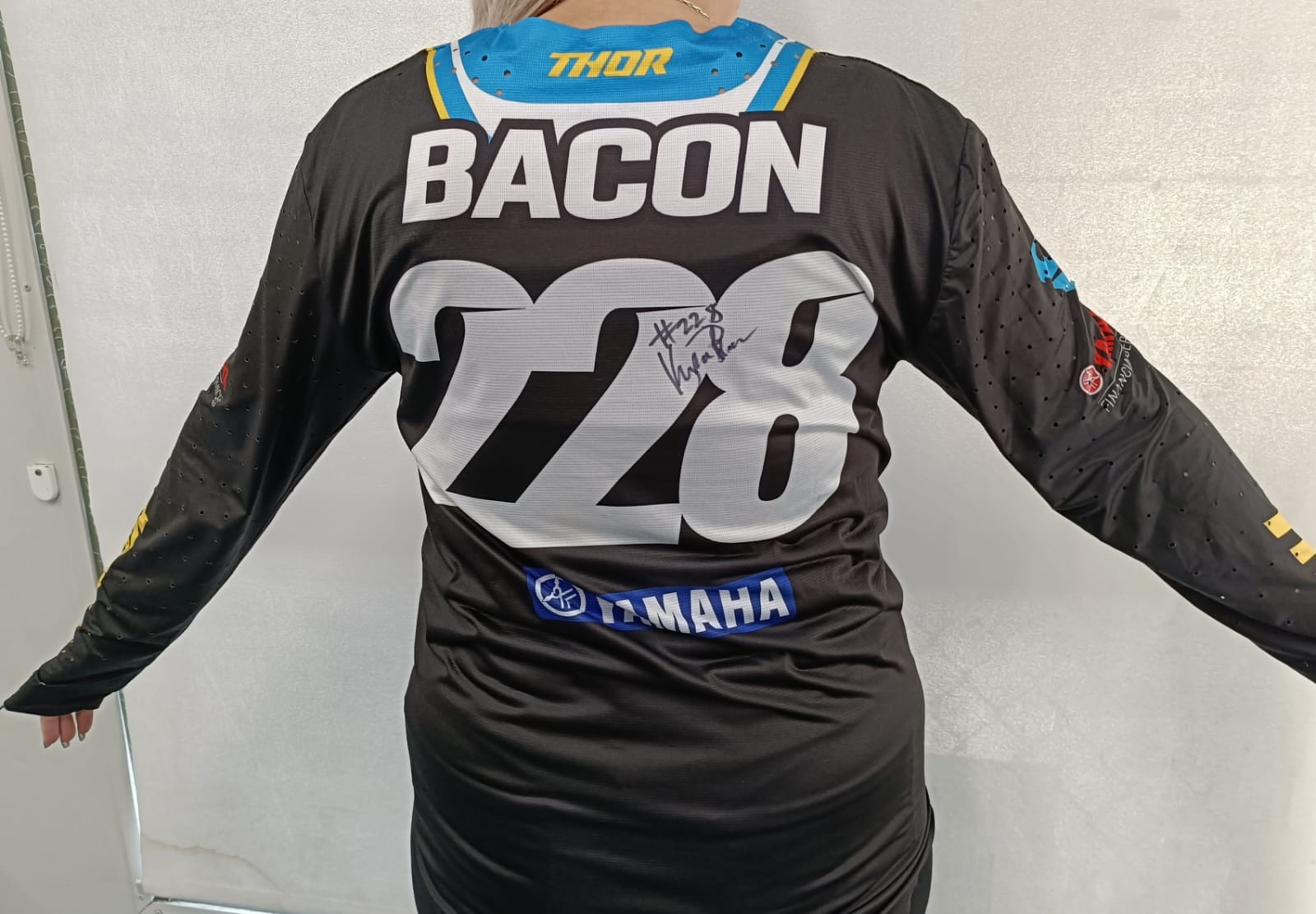 LOT 7 -Signed Kyron Bacon Yamaha Jersey